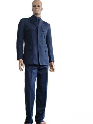 Navy Blue 45 Wool 55 Polyester Military Uniform Winter Long Sleeve Ceremonial Dress Military Officer Suit