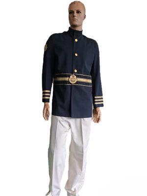 Professional Design Classic Black Color Ceremonial Uniform Suit Set 60 Polyester 40 Viscose