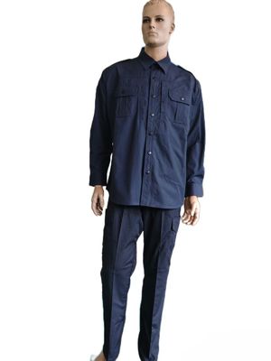 Industrial Work Uniform Navy Uniform Set Cotton And Polyester FabricTactical Workwear Uniform Police Uniform Work Uniform For Men Outdoor Work Clothes