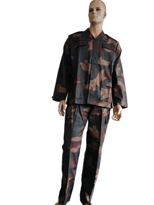 BDU Military Uniform Camo Jacket And Pants Set 65 35 Poly Cotton Tactical Workwear For Men